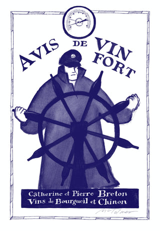 Les deux affiches de Michel Tolmer pour Domaine Breton